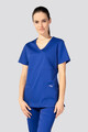 Ladies-Scrub-Top-Royal-Blue-flex-zone-style.jpg