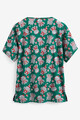 Holiday-Monsters-V-neck-Green-Christmas-Scrub-Top-Back.jpg