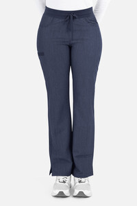 Matrix PRO™ Yoga Waistband Tapered Pant in Heather Navy – Athletic Elegance for Professionals