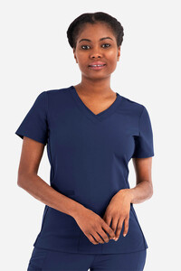 Matrix PRO™ V-Neck Scrub Top in Navy – Classic Professionalism 