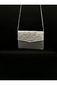Guipure first communion handbag
