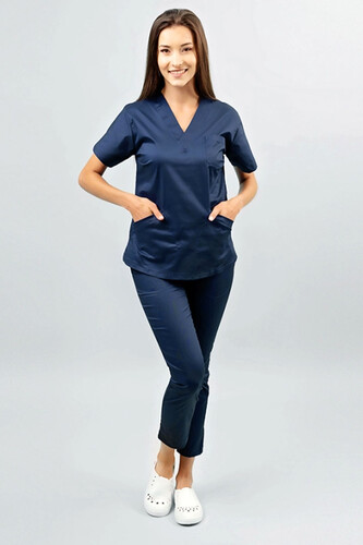  Ladies Medical Scrub Navy Jenny