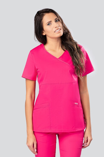 Ladie's Scrub Top Intensive Pink FLEX ZONE    