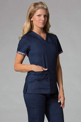  V-Neck Top Maevn Navy