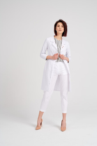 White long sleeves medical uniform Julia